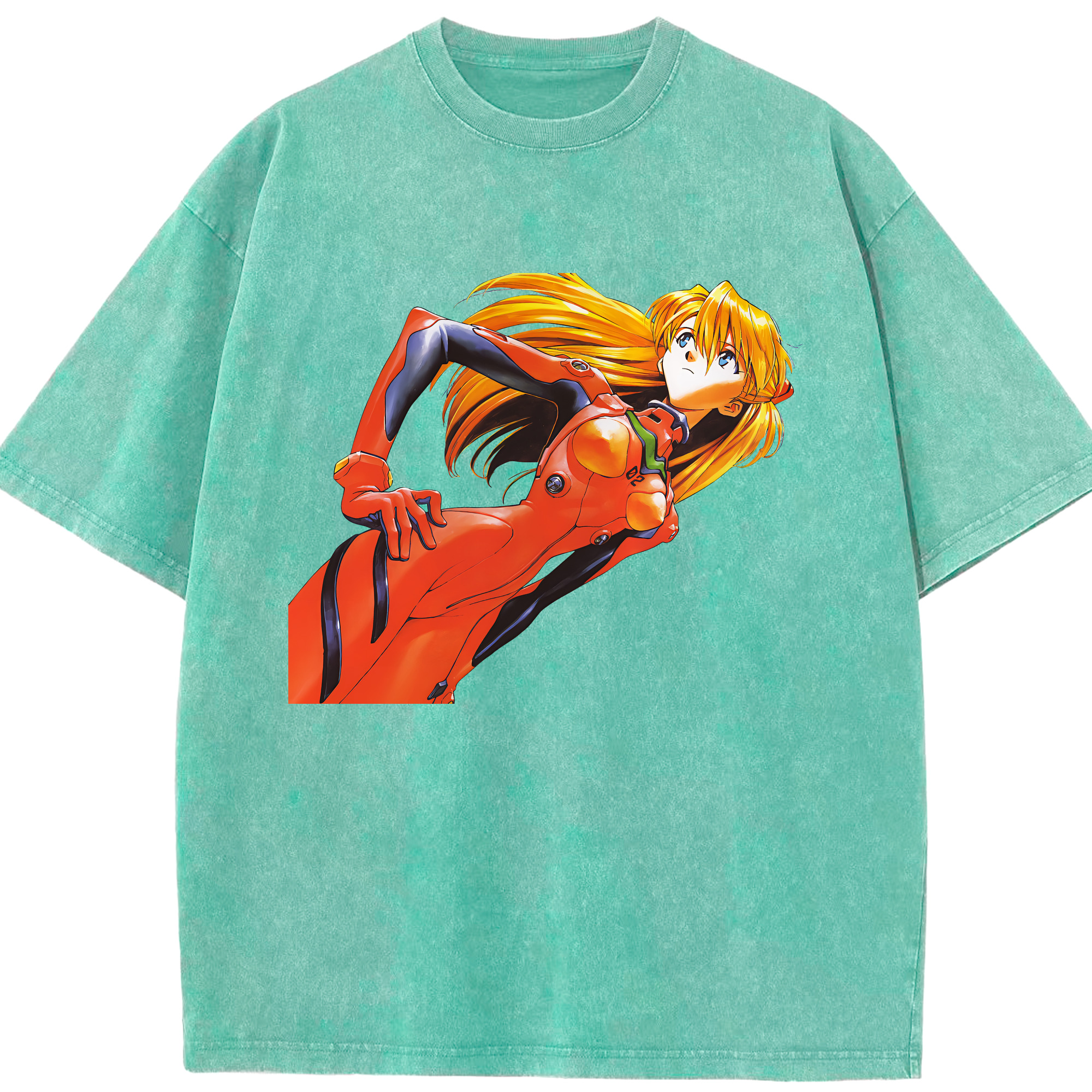 （画像用） EVA 新世紀エヴァンゲリオン 綿100% ヴィンテージ風 半袖Tシャツ（フロントプリント）